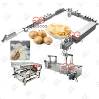 Nouvelle machine à fabriquer des chips de pommes de terre de type Pringles en acier inoxydable à haute productivité, ligne complète, différentes tailles