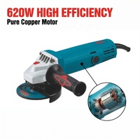 Meuleuse d'angle électrique professionnelle à vitesse variable 220V 100mm pour la découpe/le meulage des métaux