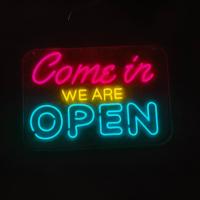 Dropshipping sans quantité minimale de commande étanche joyeux anniversaire personnalisé acrylique Led lettre lumière néon signe pour la décoration