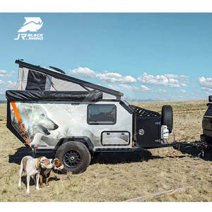 Remorque <span class=keywords><strong>Caravane</strong></span> Déménageurs Avec Boîte Hors Route Nous Sommes Camping Pop up Camper Voyage Remorque Rv <span class=keywords><strong>Double</strong></span> Essieu Pour Caravan Hauler - Product Image 1