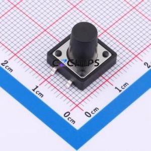 KH-12X12X12H-SMT-<b>D</b> Tactile Switch SMD-4P,12x12mm Switch ( Switch Length: 12mm )( Switch Width: 12mm )( Switch Height: 12mm ) - Product Image 1