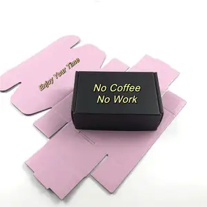 AT PACK Coffee Shop Supplies Paper Coffee Mailer Boxes Corrugated Gift Fold Box Cardboard Cox Holiday Gift Paper Boxes