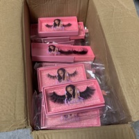 Extensions de cils russes synthétiques 3D faits à la main, épaisseur 0,07 mm, 25 mm, vente en gros, marque privée