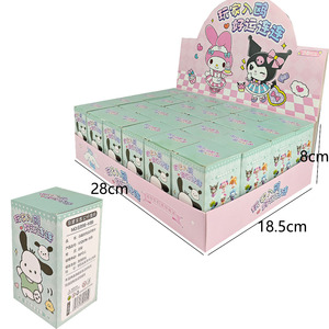 Venta caliente figuras de acción lindo Kawaii Sanlio Kuromi <span class=keywords><strong>Melody</strong></span> dibujos animados niños venta al por mayor colección llavero caja misteriosa - Product Image 3