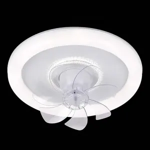 360 Roterende Plafondventilator Met Led-Verlichting Afstandsbediening 3 Lichte Kleuren Dimbare Woonkamer Ventilator Lamp