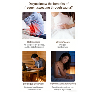 غرفة ساونا كهربائية داخلية/خارجية بالأشعة تحت الحمراء من KLAFIN لـ 2-3 أشخاص - تصميم عصري للشقق والفلل مع ضمان لمدة 4 سنوات - Product Image 6
