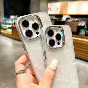 Para Apple iPhone X Xs a 16 Pro Max Galvanoplastia láser gradiente medusas patrón de concha cubierta de la caja del teléfono - Product Image 5