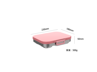 Boîte à lunch thermique pour enfants en acier inoxydable 304, 0-1L, couvercle en PP, 3 compartiments, anti-fuite, portable, pour pique-nique, compatible micro-ondes