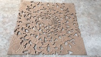 Écran en bois sculpté de monsieur réglable, pour les Restaurants