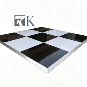 Wholesale Dance Floor with White and Black Platform Dance Floor with Aluminum Edges - Product Image 1