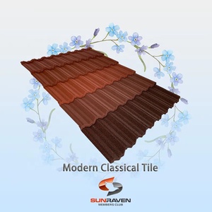 Tuiles de toiture en <span class=keywords><strong>pierre</strong></span> avec revêtement en zinc et <span class=keywords><strong>aluminium</strong></span>, 0,45 mm, palettes pour la construction de villas, matériaux de construction en alliage métallique, Afrique du Sud, Inde - Product Image 2