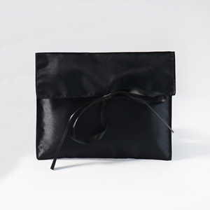 Ruban de fermeture personnalisé avec logo, écologique et durable, pour sacs pliés en satin, emballage de luxe pour lingerie, vêtements et accessoires capillaires, vente en gros - Product Image 5