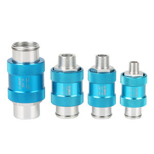 Vanne pneumatique coulissante manuelle HSV-08 10 15SF FF avec interrupteur à poussoir, filetages internes et externes pour applications de contrôle - Product Image 1