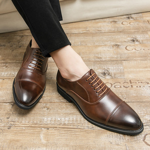 Nouvelles Chaussures Oxford en Cuir Imperméables Artisanales de Luxe Décontractées Britanniques pour Hommes – Idéales pour Mariage, Bureau et Tenues Professionnelles - Product Image 5