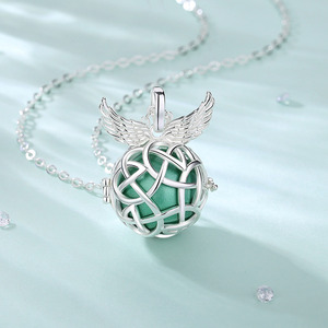 Changda maman à être bijoux ailes d'ange ange carillon appelant Bola harmonie boule collier pour cadeaux de grossesse - Product Image 2