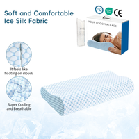 Oreiller ergonomique YUE RISE ODM en mousse à mémoire de forme, design en forme de B, pour le soutien du cou, rafraîchissant, pour dormeurs sur le côté, le dos et le ventre