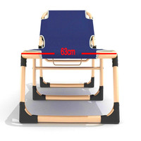 Lit simple pliable et portable multifonctionnel réglable de grande taille avec matelas souple