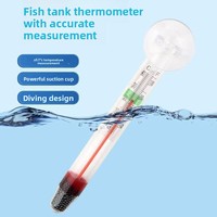 Termometer Akuarium Kaca Mengambang - Monitor Suhu Air yang Akurat untuk Akuarium Ikan