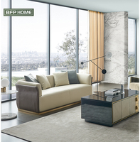 Fcfbfp — canapé en cuir blanc de Style Simple pour maison, nouveau design, meuble trois places de salon, sections