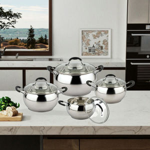 Ensembles de casseroles en acier inoxydable au design moderne Accessoires de <span class=keywords><strong>cuisine</strong></span> écologiques fournis en usine-Casseroles et poêles - Product Image 4