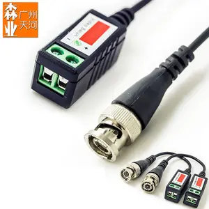 Transmisor de alta definición BNC a UTP Cat5/5e/6, transmisor de vídeo HD Balun, compatible con cámara CCTV 720P/1080P AHD/CVI/TVI