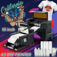 Nouvelle imprimante DTF semi-automatique A2 40 cm à double tête XP600, encre pigmentée, machine d'impression haute vitesse pour l'industrie du t-shirt