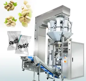 Máquina automática multifunción de envasado de frutos secos a granel Premium, cabezales múltiples, pesaje de frijoles, aperitivos, máquina de envasado de sellado de alimentos para gránulos
