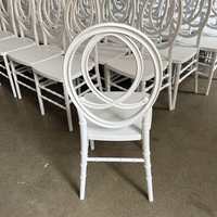 Chaise Phoenix Chiavari détachable en résine Offre Spéciale, chaise de mariage fantaisie blanche, prix abordable