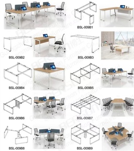 Factory Direct Supply Office Desk Computer Reading Tables <b>Cheap</b> Steel Desk Leg L-shape Table <b>Frame</b> High Quality Furniture - Product Image 5
