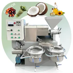 Girasol Extracción de coco Cocina Mostaza 3 1-2 t/h Aceite de planta de Palma Proceso de fabricación Prensa Máquina prensadora