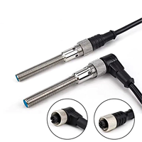 Sensor de Proximidad Inductivo M8, Conector M12, Detección de 2 mm, NPN PNP, 10-30 V, 2 kHz, IP67, Automatización Industrial