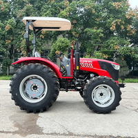 Traktor Mini Pertanian 4x4 80 Tenaga Kuda 4WD 50-260HP Traktor Pertanian Umur Pakai Panjang Bahan Bakar Diesel 80HP Daya Terukur Pertanian