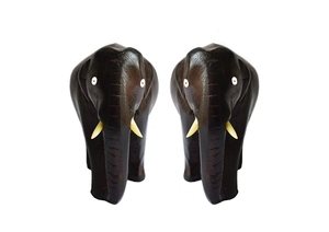 Figurines d'éléphants en bois artisanales, décoration traditionnelle pour la maison, décoration de table intérieure, art pour le salon, 100% fait main - Product Image 4