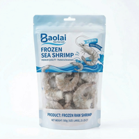 Bolsa de Embalaje Personalizada para Mariscos Congelados, con Base Plana, para Pescado y Camarones