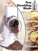 Groothandel 1 Handbediende ABS RVS 360° Draaibare Lemmet Duurzame Rotatie Rasp Roller Groente Fruit Groentegereedschap