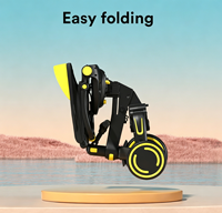 Tricycle à pédales multifonctionnel avec pare-soleil pour enfants de 1 à 3 ans. Poussette légère et pliable, adaptée aux bébés