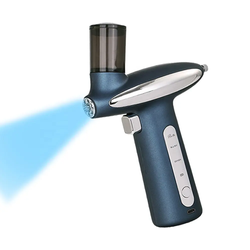 Profesional inalámbrico Nano Spray portátil vaporizador Facial aerógrafo belleza rociador cuidado de la piel Personal cepillo de aire con compresor