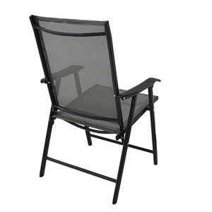 OEM Outdoor salvaspazio Set di lusso pieghevole in metallo tavolo da giardino e sedia con sedia impilabile per bar ristorante - Product Image 4