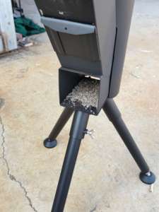 Giá tốt nhất xách tay hiện đại thép PELLET lò sưởi Gỗ Ngoài Trời đốt Patio nóng miễn phí thường vụ cài đặt - Product Image 6