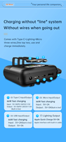 Nieuwe Hot 3-in-1 Universele Snelle Oplader Powerbank Case Zonne-energie Opladen LED Display Waterdicht 30000mAh Draagbare Mini Sleutelhanger