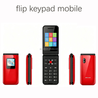 Teléfono Flip OEM 4G Dual SIM Desbloqueado IP44, Teléfono Flip Resistente 4G VoLTE OEM Mini China, Teléfonos Móviles Flip de Doble Pantalla
