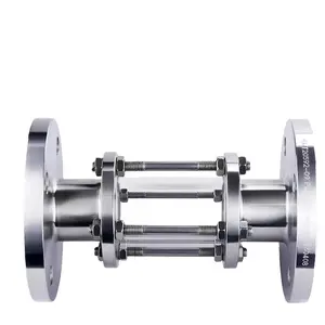 Stainless Steel Flange Connected Pipeline Sight Glass Tube Flange Mirror Sight Glass