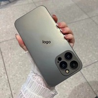 Coque de protection pour iPhone 17 Pro Max, couleur originale givrée, compatible avec les modèles 16, 15 et 14, avec masque de protection pour l'objectif.