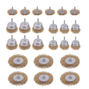 Ensemble de brosses en fil d'acier 38mm 50mm 63mm 100mm pour meuleuse d'angle, outil abrasif en acier inoxydable pour élimination de la rouille - Product Image 5