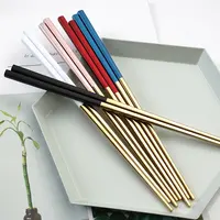 Stainless Steel Flat Chopsticks, Korean Chopsticks