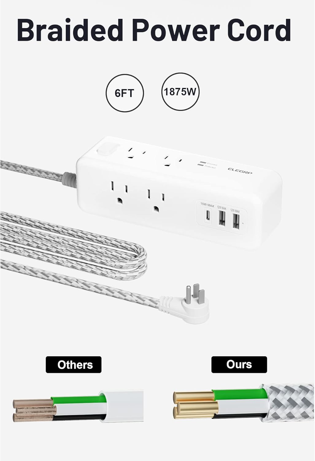 multi socket extension cord