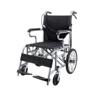 Fauteuil roulant manuel pliable en alliage d'aluminium léger, pneus gonflables de 16 pouces pour personnes âgées et handicapées - Product Image 2