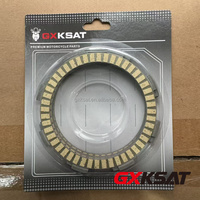 GXKSAT Disco de Embrague de Goma y Corcho para Motocicleta KLR 650 KL650 KLR650 96-11 W650 EJ650 00-08, Disco de Embrague de Fibra, Disco de Fricción