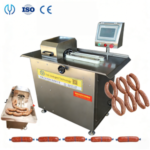 Máquina Eléctrica <span class=keywords><strong>para</strong></span> Atar Salchichas, Enlazadora de Salchichas <span class=keywords><strong>para</strong></span> Producción de Jamón, Chorizo y Salchichas Taiwanesas - Product Image 1