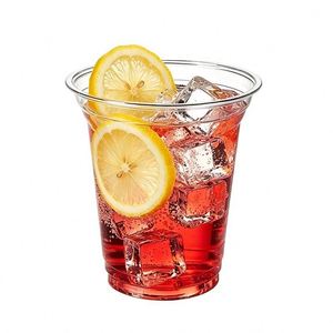 Gobelets jetables en PET de 98 mm avec couvercles, impression de logo personnalisé, pour boissons froides, thé à bulles et café, 16 oz, transparents, vente en gros - Product Image 4